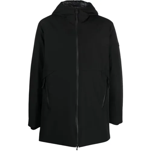 Logo Patch Hooded Coat , male, Sizes: M, L, S - Peuterey - Modalova