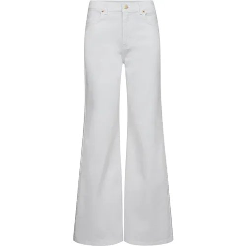Weiße Wide Leg Jeans , Damen, Größe: XS - Co'Couture - Modalova