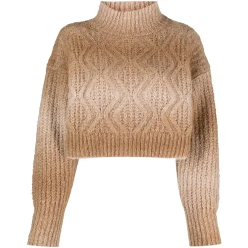 Dolcevita Crop Turtleneck , female, Sizes: M - Roberto Collina - Modalova