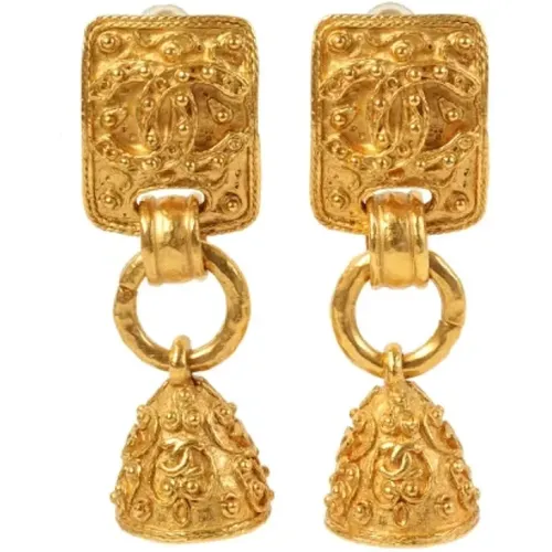 Pre-owned Metal earrings , female, Sizes: ONE SIZE - Chanel Vintage - Modalova