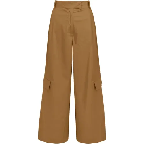 Cargo Palazzo Pants , female, Sizes: 2XS, L, XS, S, M - BomBoogie - Modalova