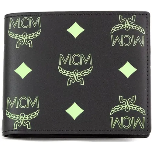 Visetos Monogram Bifold Wallet , male, Sizes: ONE SIZE - MCM - Modalova