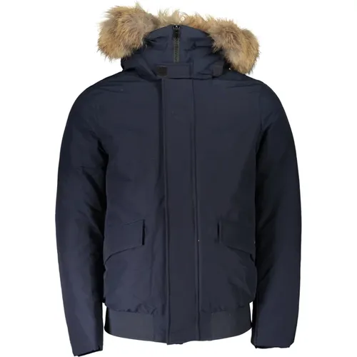 Hooded Jacket with Removable Fur , male, Sizes: 2XL, XL - Woolrich - Modalova