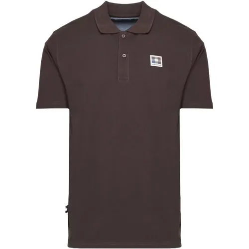 Polo Shirt Kurzarm Baumwolle Kollektion , Herren, Größe: M - Aquascutum - Modalova