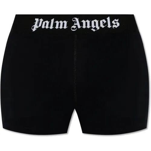 Shorts mit Logo , Damen, Größe: S - Palm Angels - Modalova