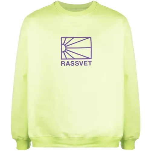 Grüner Sweatshirt mit Frontlogo - Rassvet - Modalova