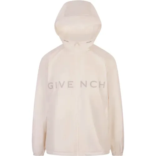 Off Windbreaker Jacket Mesh Lining , male, Sizes: M - Givenchy - Modalova