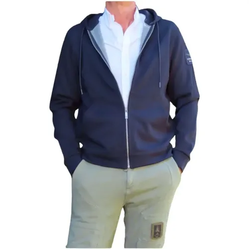 Adjustable Hooded Zip-Up Vest , male, Sizes: L - aeronautica militare - Modalova
