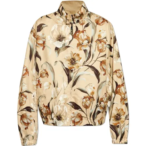 Wendbare Jacke mit Blumenmuster - Dolce & Gabbana - Modalova