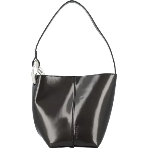 Leather Bucket Handbag , female, Sizes: ONE SIZE - JW Anderson - Modalova