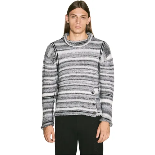 Gestreifter Terry Strickpullover , Herren, Größe: XL - KIKO KOSTADINOV - Modalova