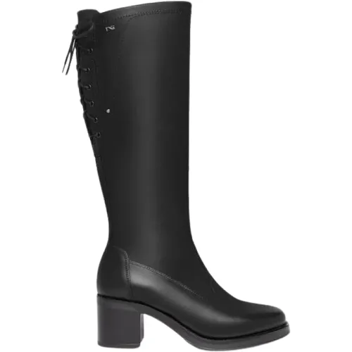 Schwarze Gartenstiefel , Damen, Größe: 38 EU - Nerogiardini - Modalova