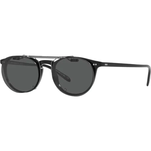 Riley-R OV 5004 Clip-On Sunglasses , unisex, Sizes: 47 MM - Oliver Peoples - Modalova