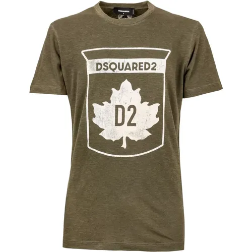 Herren T-Shirt - Art. S74Gd0866S22146 , Herren, Größe: M - Dsquared2 - Modalova