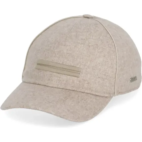 Kaschmir Baseball Cap Logo - Ermenegildo Zegna - Modalova