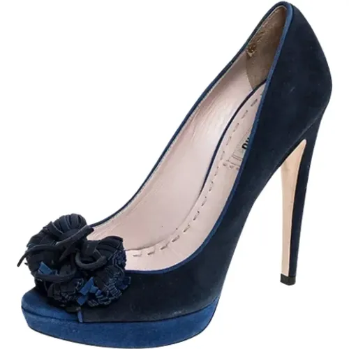 Pre-owned Wildleder heels , Damen, Größe: 39 EU - Miu Miu Pre-owned - Modalova