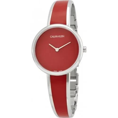 Dial Quartz Watch with Steel Bracelet , female, Sizes: ONE SIZE - Calvin Klein - Modalova