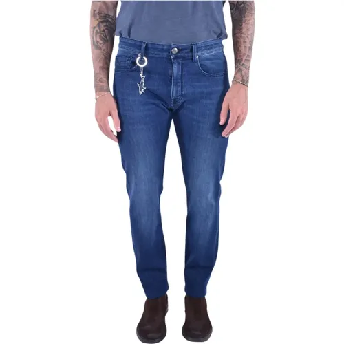 Denim Stretch Tencel Jeans , male, Sizes: L, XL, 2XL, 4XL - PAUL & SHARK - Modalova