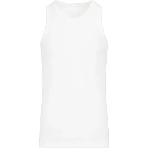 Cotton Sleeveless Top , male, Sizes: XL - Jil Sander - Modalova