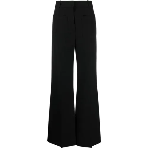 Wide Trousers with High-Waisted Fit , female, Sizes: 2XS, S - Victoria Beckham - Modalova