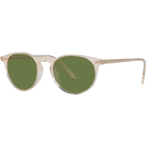 Riley SUN Sunglasses Buff/ , unisex, Sizes: 49 MM - Oliver Peoples - Modalova