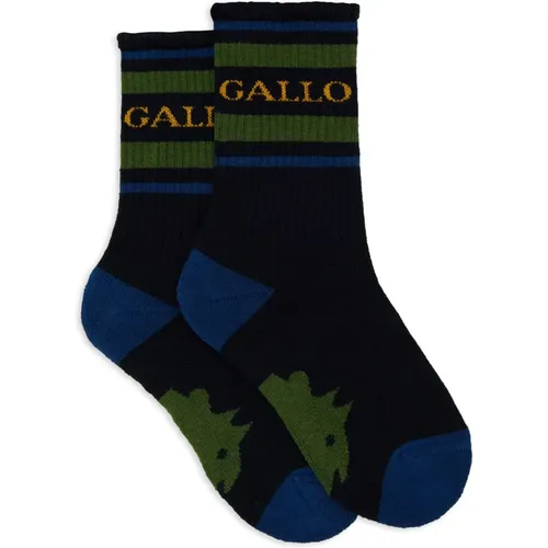 Blaue Terry Cloth Kinder Socken - Gallo - Modalova