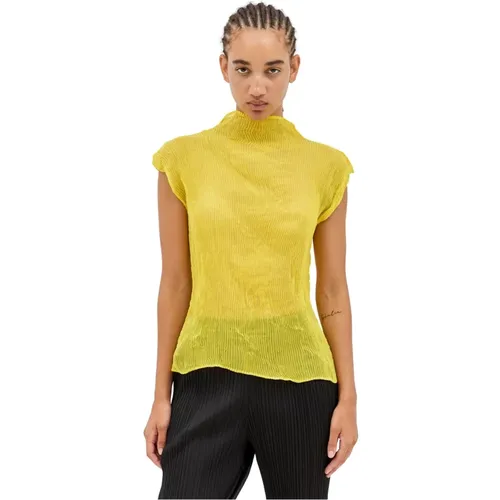 Plissierter Chiffon Twist Top - Issey Miyake - Modalova