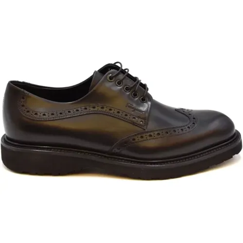 Laced Shoes for Men , male, Sizes: 6 UK - Salvatore Ferragamo - Modalova