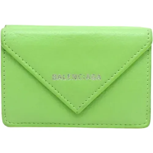 Pre-owned Leather wallets , female, Sizes: ONE SIZE - Balenciaga Vintage - Modalova