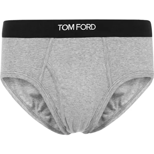 Graue Stretch-Baumwollunterwäsche , Herren, Größe: S - Tom Ford - Modalova