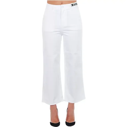 Hochtaillierte Cropped Hose mit Mehreren Taschen - Frankie Morello - Modalova