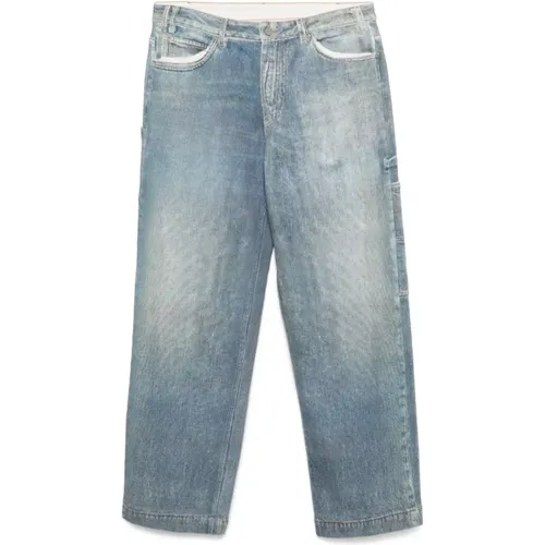 Blaue Jeans mit Cargotaschen , Herren, Größe: W30 - Emporio Armani - Modalova