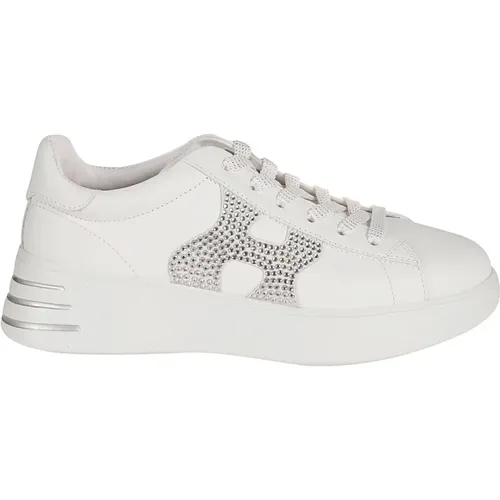 B001 Weiße Rebel Sneakers , Damen, Größe: 36 1/2 EU - Hogan - Modalova