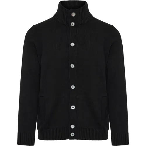 Italian Wool Cardigan with Button Closure , male, Sizes: 3XL - Gran Sasso - Modalova