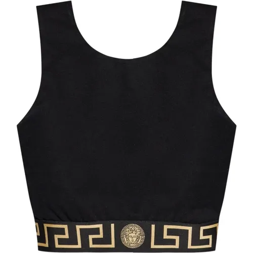 Signatur Greca Detailing Crew Neck Unterwäsche - Versace - Modalova