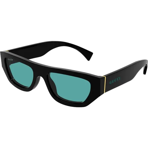Green Sunglasses , male, Sizes: 53 MM - Gucci - Modalova