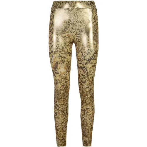 Gelbe Leggings für Frauen Aw24 , Damen, Größe: 2XS - Just Cavalli - Modalova