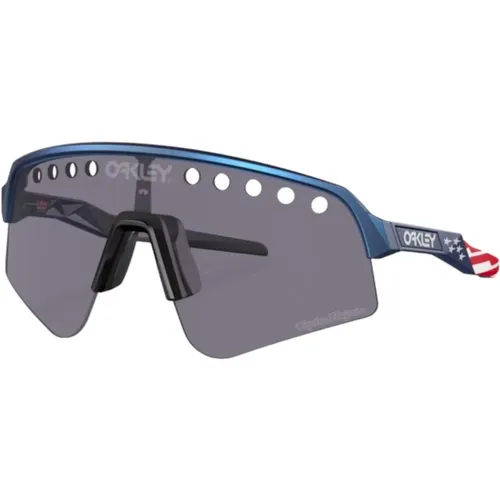 Sporty Sunglasses - Sutro USA Flag , male, Sizes: ONE SIZE - Oakley - Modalova