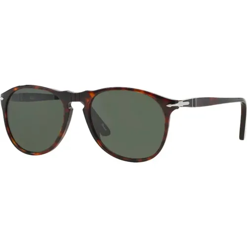 Havana/Green Sunglasses , unisex, Sizes: 55 MM - Persol - Modalova