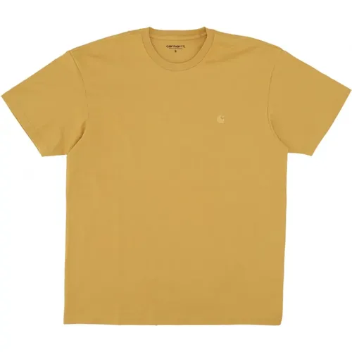 Sunray/Gold Streetwear T-Shirt , Herren, Größe: XL - Carhartt WIP - Modalova