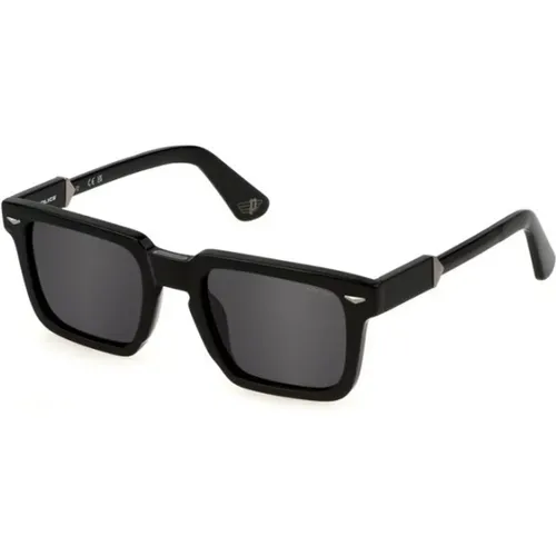 Schwarze Rauch Sonnenbrille Shiny Spll88 - Police - Modalova
