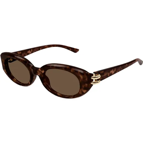 Stilvolle Sonnenbrille Am0469S Farbe 002 , Damen, Größe: 50 MM - alexander mcqueen - Modalova