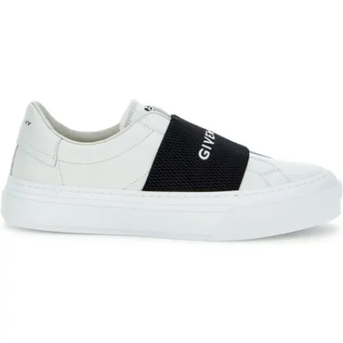 Weiße Sneakers Klassisches Modell,Leder Sneakers Schwarz Weiß Logo Gummi - Givenchy - Modalova