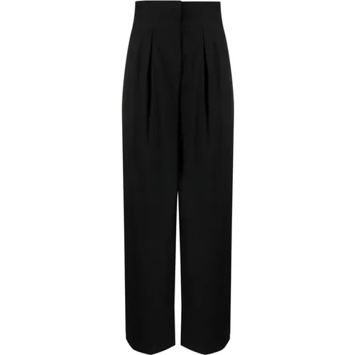 Schwarze Drapierte Hose , Damen, Größe: XS - Remain Birger Christensen - Modalova