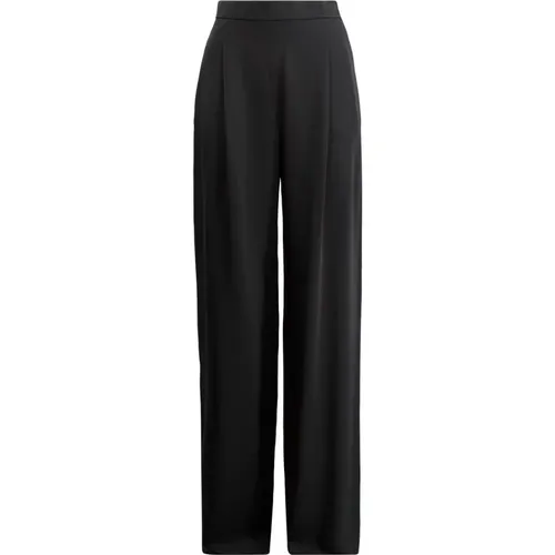 High-Waisted Wool Trousers with Pleats , female, Sizes: L, XL, M - Max Mara Studio - Modalova