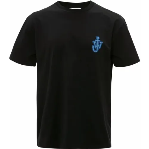 Anchor Logo Patch T-shirt , male, Sizes: XL, M, L, S - JW Anderson - Modalova