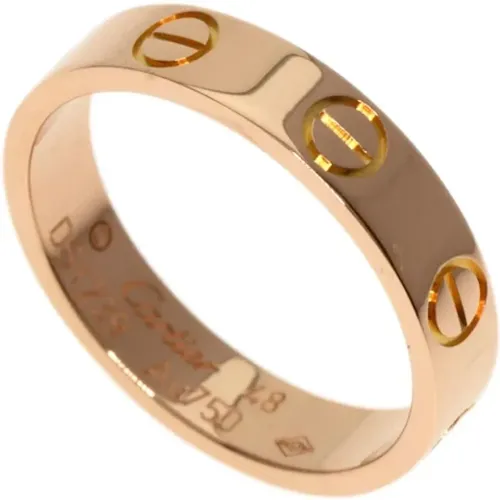 Pre-owned Rose Gold rings , female, Sizes: ONE SIZE - Cartier Vintage - Modalova