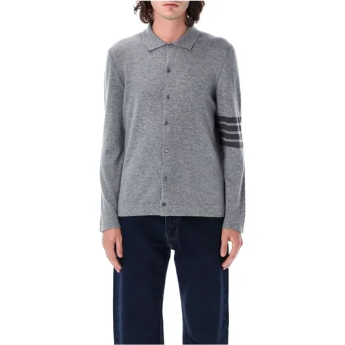 Kaschmir Jersey Stitch 4-Bar Hemd - Thom Browne - Modalova