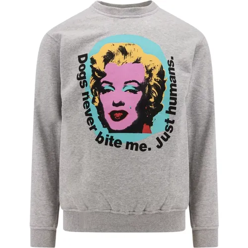 Grey Sweatshirt Crew-neck Long Sleeve , male, Sizes: M - Comme des Garçons - Modalova