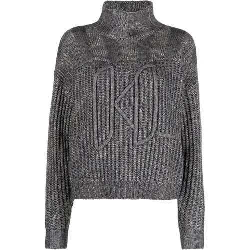 Sweaters Blue , female, Sizes: M - Karl Lagerfeld - Modalova